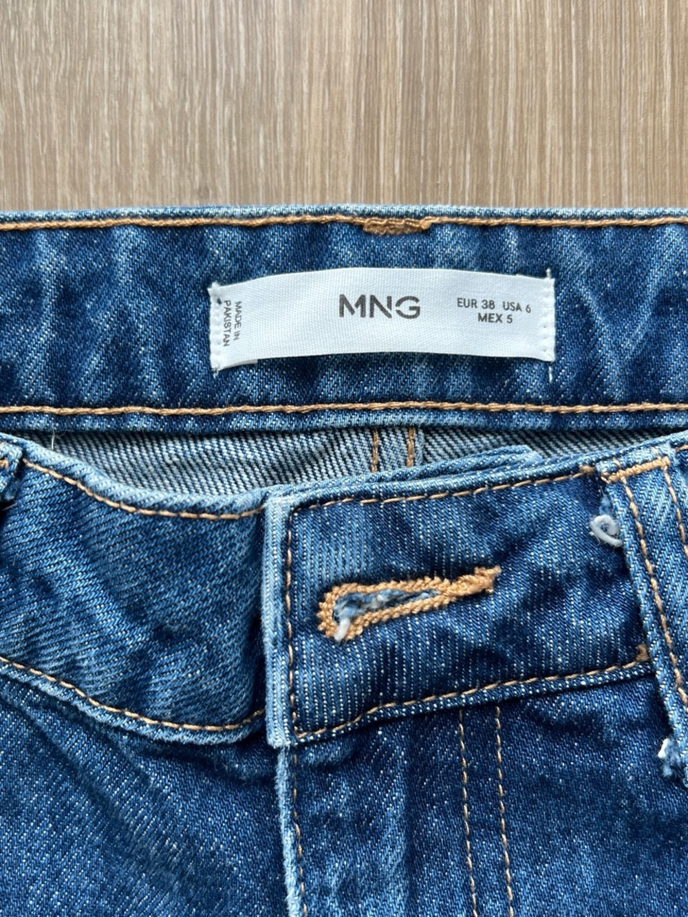 MNG Wide leg Blue Women's Denim Jeans - Picture 4 of 4